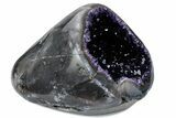 Wide, Intense Purple Amethyst Geode - Uruguay #379325-1